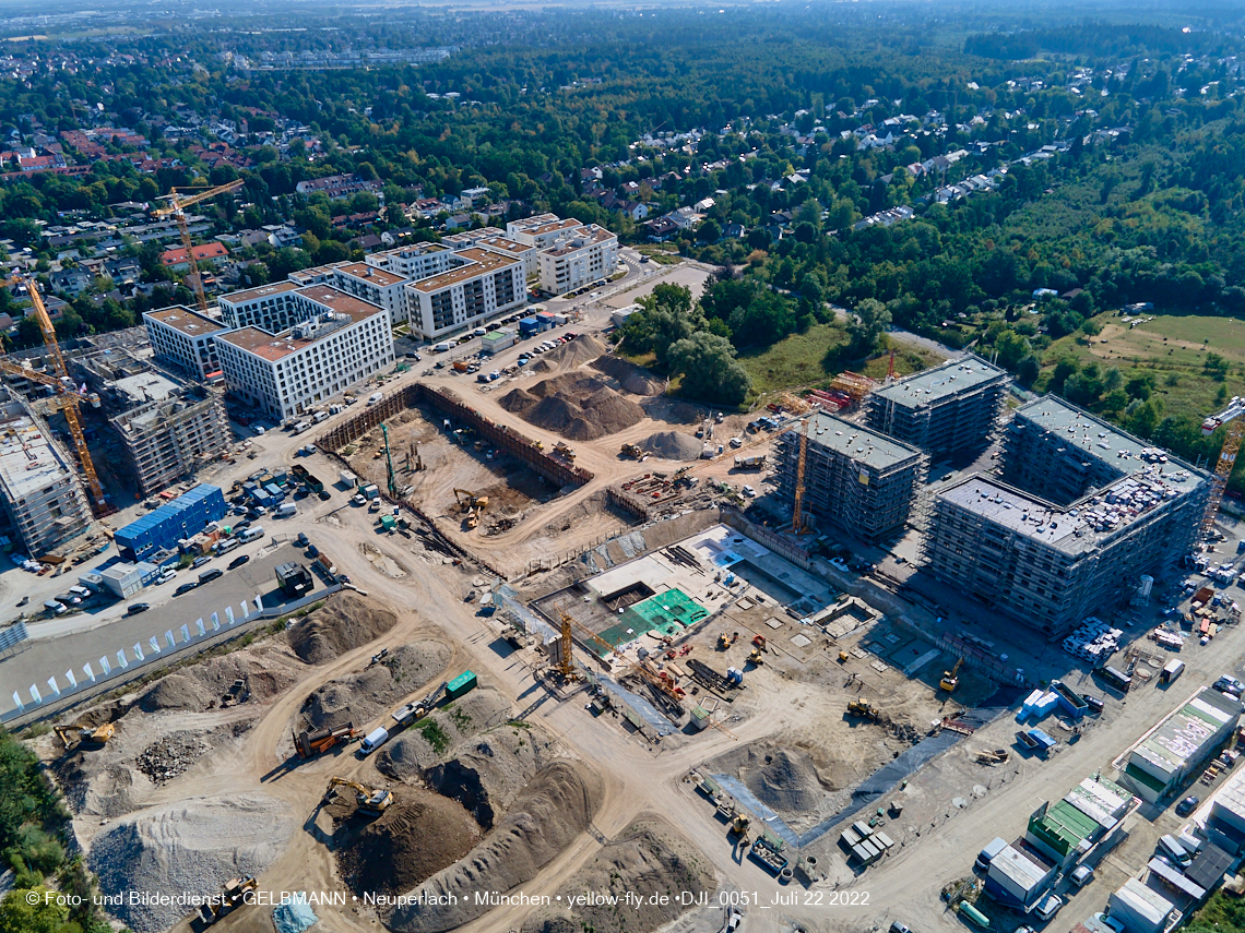 22.07.2022 - Baustelle Alexisqaurtier und Pandion Verde in Neuperlach